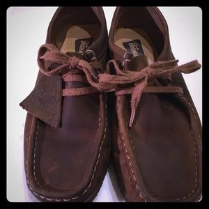 CLARKS WALLABYS  leather shoes